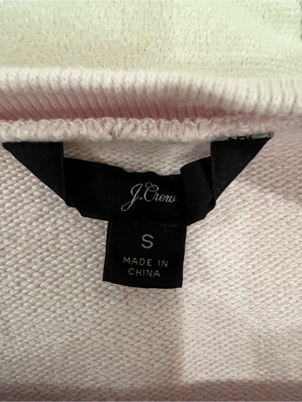 J.Crew Hollywood sweatshirt | faded shell pink bright red lettering | Preowned - Picture 15 of 15
